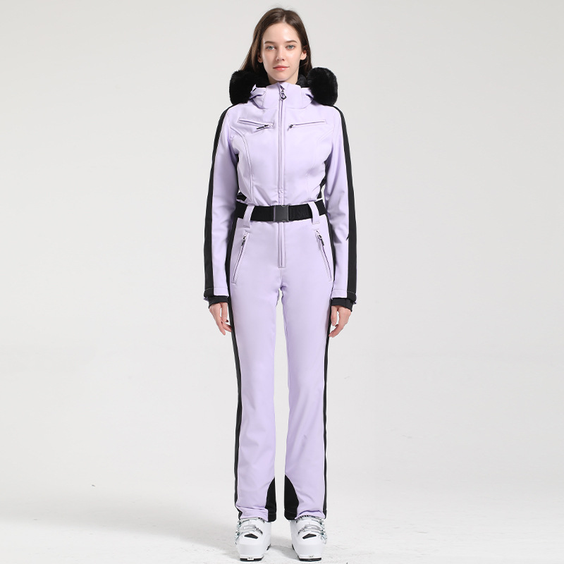 Picture of Professional Double-board Windproof Cross-border Ski Suit Women's Thickened Warm Waterproof Slim-fit Outdoor Ski Suit Women's suit