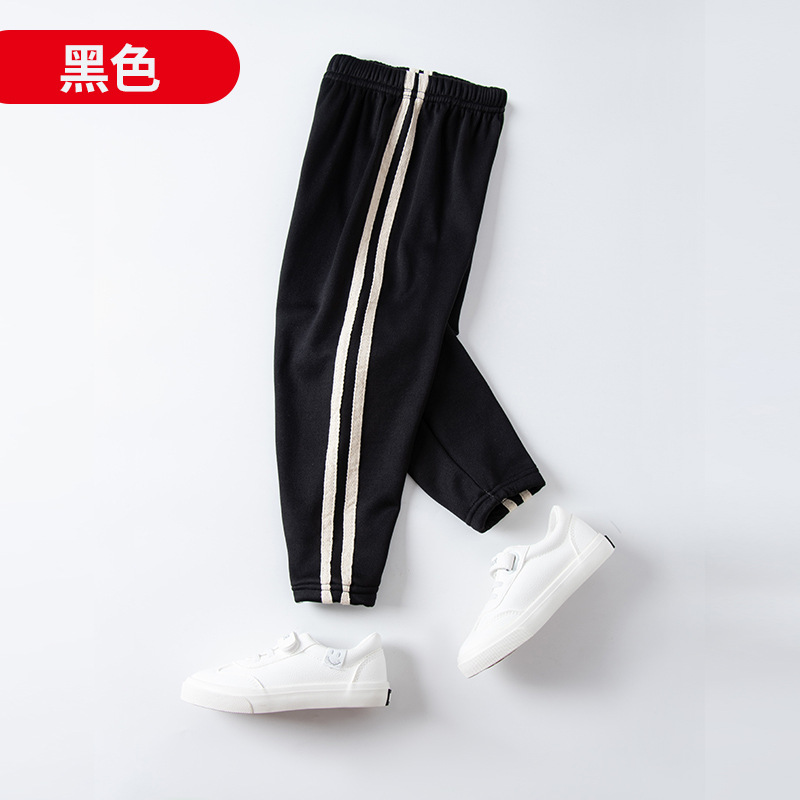 Picture of Men's and Women's Pants Fleece-lined Thickened Autumn Wear Children's Sports Pants Outer Wear Women's Spring and Autumn Warm Casual Pants