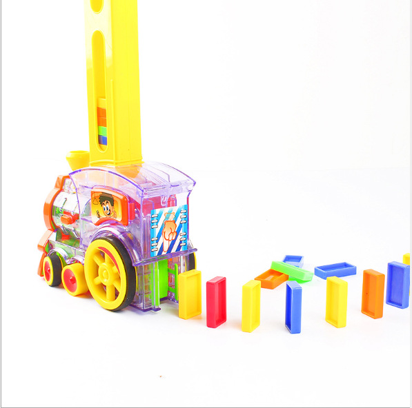 Picture of Cross-Border Specially Designed for Dominoes, Kidsren's Automatic Signs, Electric Train Toys, 80 Bone Signs