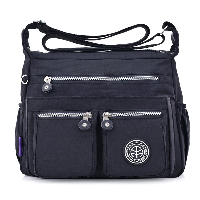Picture of One-Piece Hair Simple All-Match Shoulder Bag Women's Waterproof Nylon Cloth Bag Casual Large Capacity Lightweight Travel Crossbody Bag