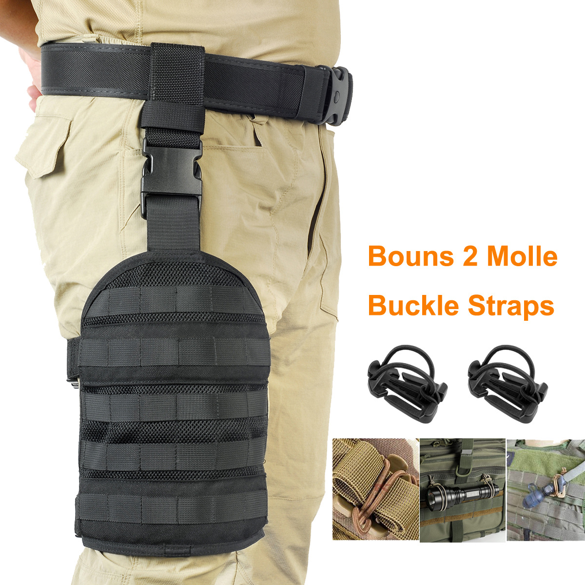 Picture of Large Thigh-tied Platform Nylon Material Quick Detachable Buckle Breathable Mesh Design