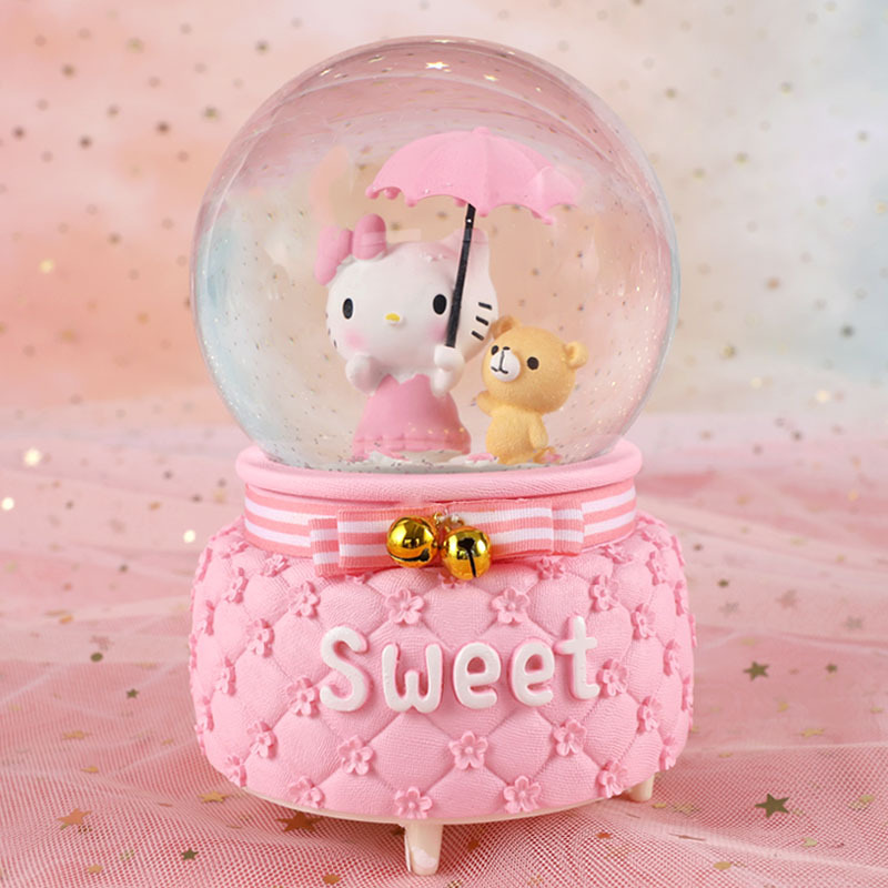 Picture of Frozen Aisha Princess Crystal Ball Unicorn Music Box KT Music Box Birthday Gift for Girls Aisha