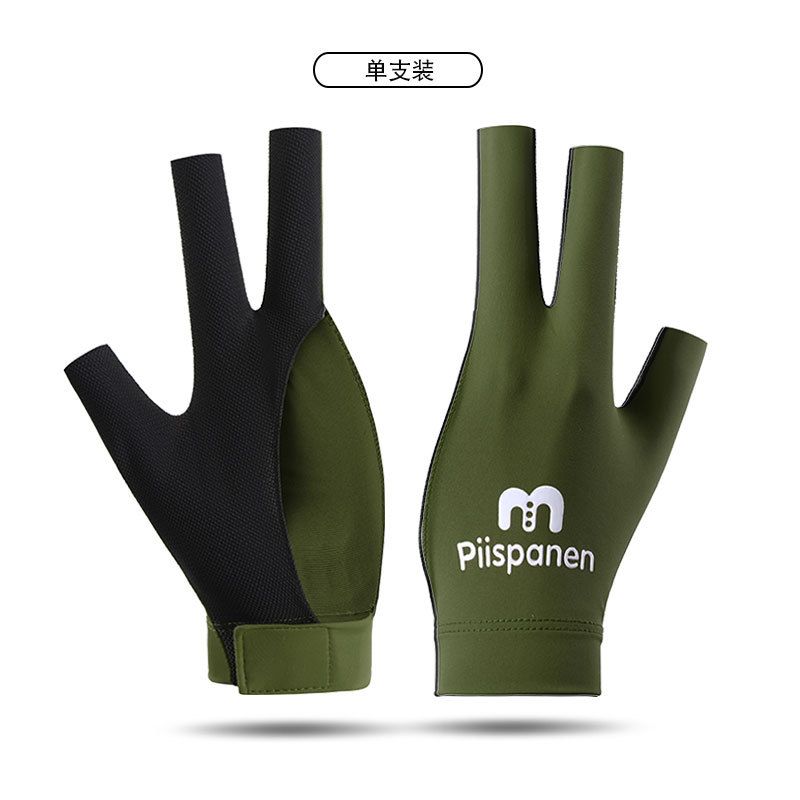 Picture of Billiards Gloves Professional Snooker Men's Three-Finger Full-Finger Ice Silk Breathable Non-Slip Left-Hand Single Pool Gloves Women