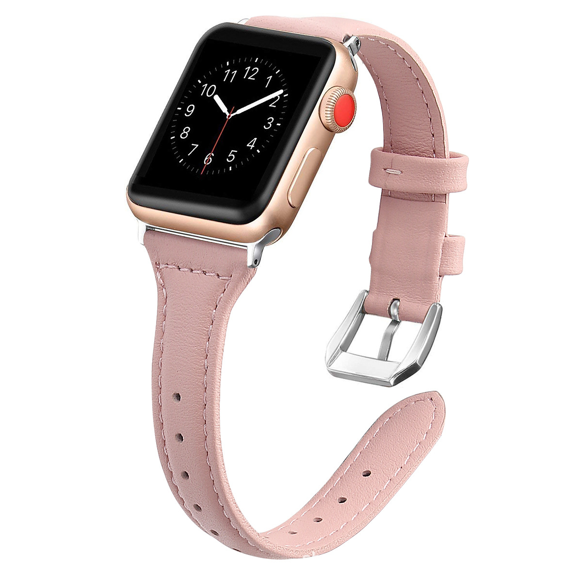 Picture of For Apple Watch Small Waist Leather Strap Apple iwatch109876SE Thin Strap Shrink Simple