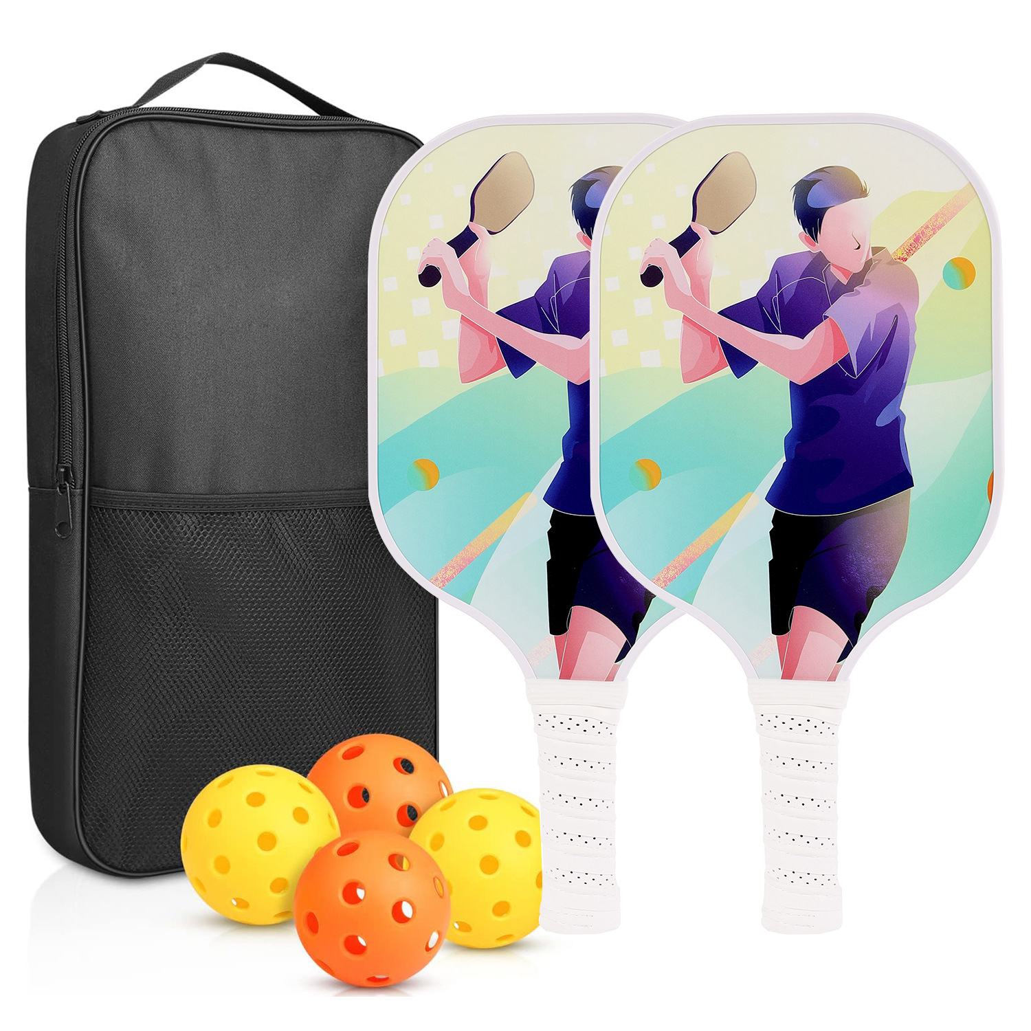 Picture of Carbon Fiber Pickleball Racket Honeycomb Board Outdoor Sports Carbon Pickleball Racket Cross-Border Pickleball Paddle