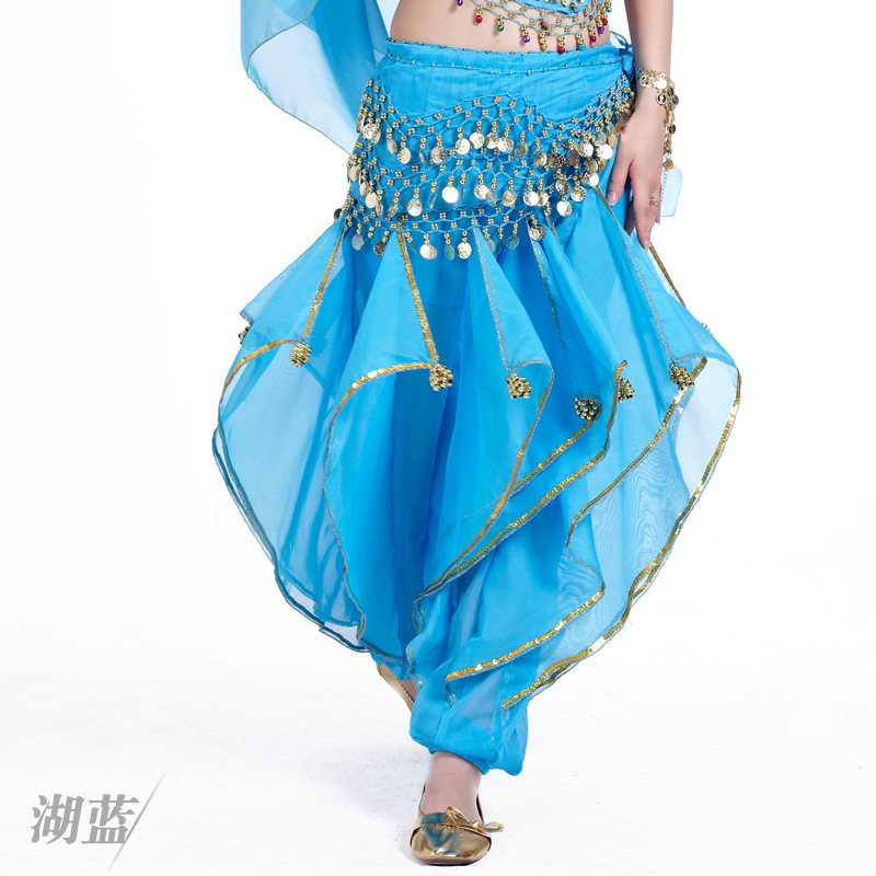 Picture of Belly Dance Clothing Chiffon Lantern Pants Dance Performance Underwear Swivel Pants Halloween Decorative Pants Tribal Dance Pants