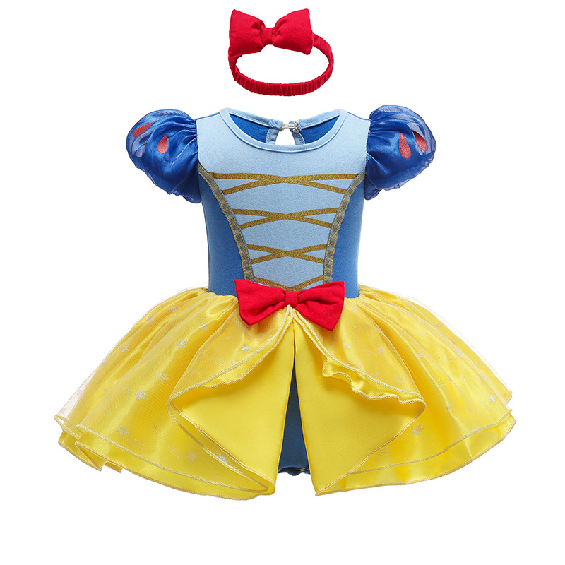 Picture of Halloween Children's Clothing, Short-Sleeved Pullover, Baby Baby Princess Jumpsuit, Princess Style Dress