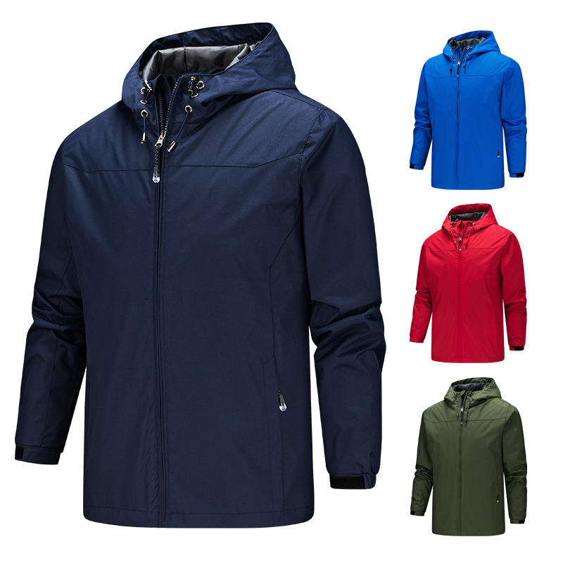 Outdoor Men's Rush Clothes Spring and Autumn Thin Windproof Waterproof Breathable Sportswear Soft Shell Couple's Rush Coat