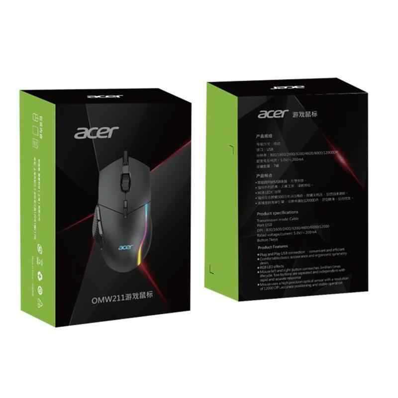Picture of Notebook Desktop Computer Wired RGB Colorful Luminous Suitable for E-Sports Game Mouse 8-Key Cross-Border Programming