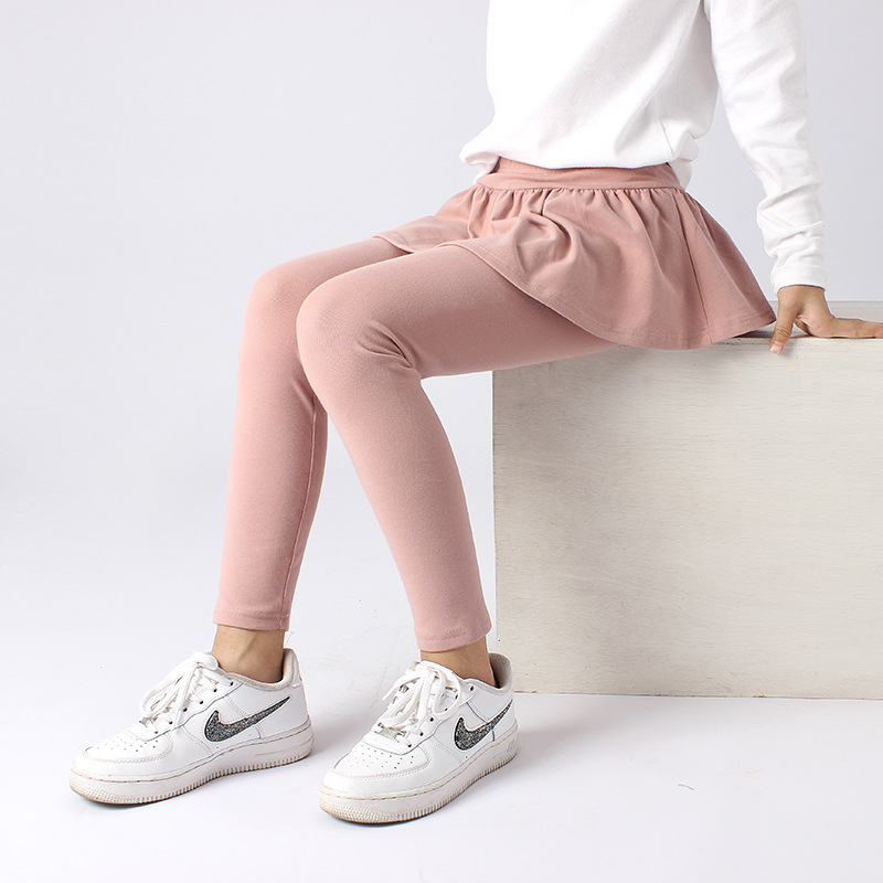 Picture of Children's Pants Autumn Korean Style New Children's Leggings Medium and Large Children Solid Color Leggings Culottes Girls' Pants Wholesale