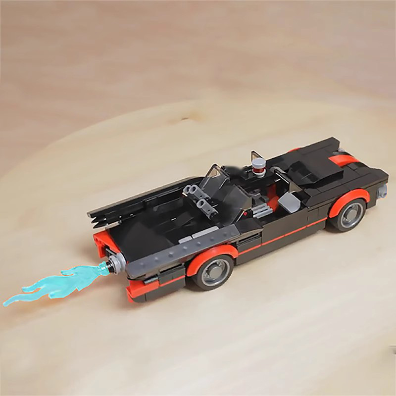 Picture of MOC building blocks assembling building blocks 1966 version batwing car toys suit educational assembling boy toys