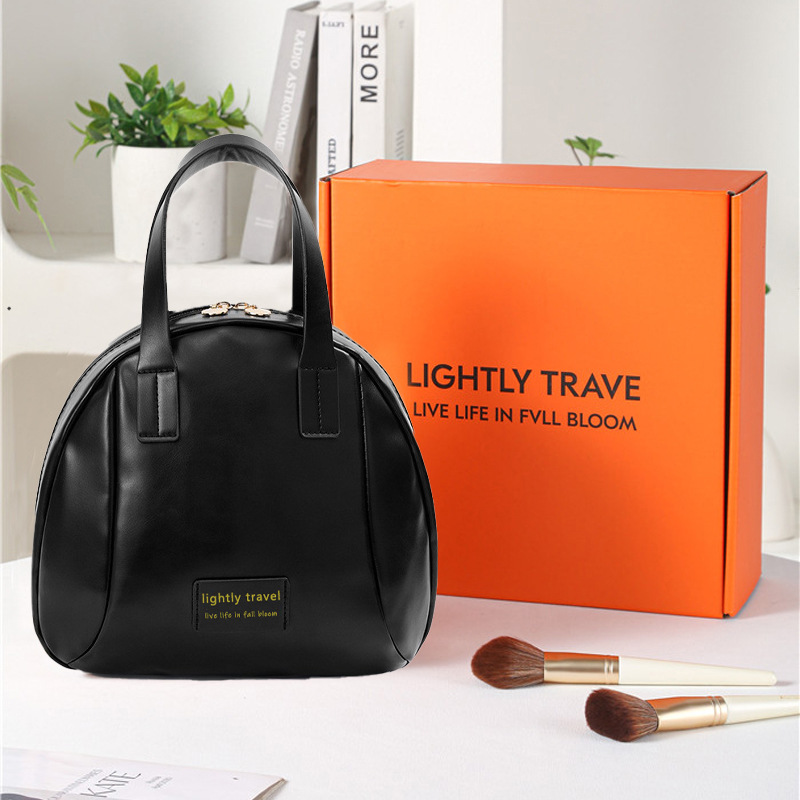Picture of ins style shell cosmetic bag large capacity portable makeup travel storage bag women's wash bag