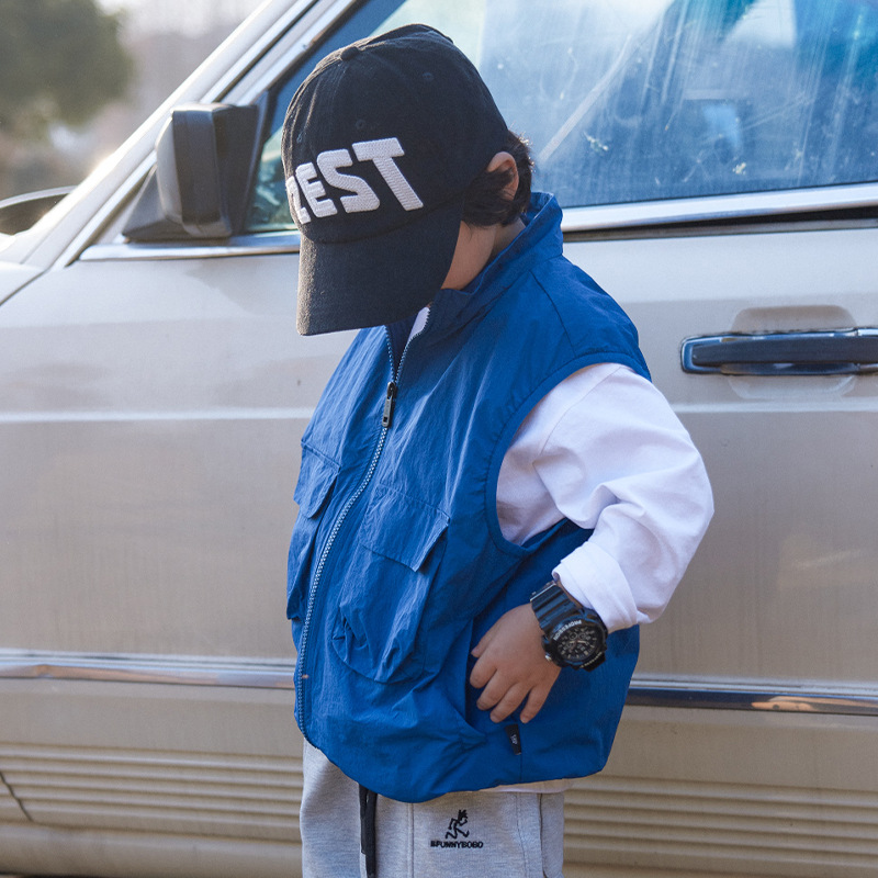 Picture of Children's Clothing, Boys' Workwear Vests, Kidsren's Handsome Korean Style Vests, Waistcoats, Baby Spring Clothes, Stylish Vests, Boys' Jackets