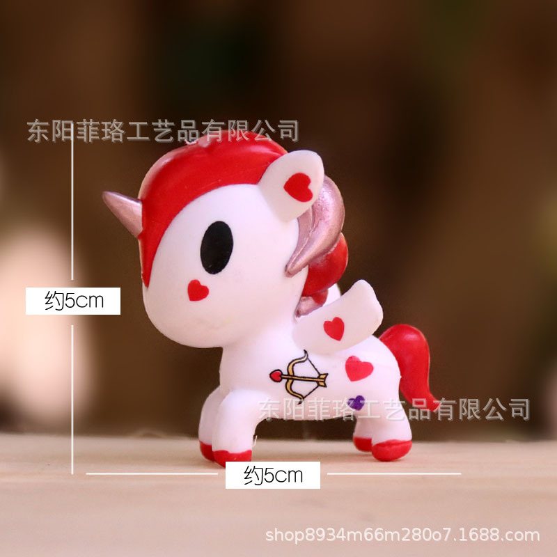Picture of Magic Unicorn blind box accessories rainbow pony mermaid two-dimensional hand-made doll decoration girl heart doll