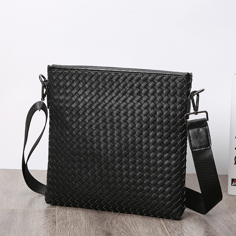 Picture of Wholesale New Korean Style Men's Shoulder Bag Handwoven Casual Men's Bag Trendy Crossbody Bag Outdoor Backpack