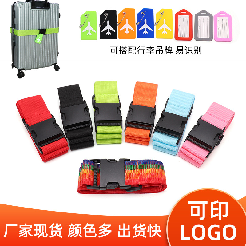 Picture of Cross-border Aircraft Hangtag Luggage Packing Strap Adjustable Pull Rod Luggage Bundling Fixing Strap Thermal Transfer Ribbon