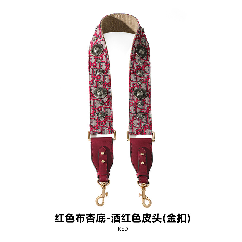 Picture of Mahuangshi MHS-F-66 Wide Bag with Canvas Shoulder Strap Shoulder Crossbody Cowhide Bag Accessories Bag Strap Comfortable D