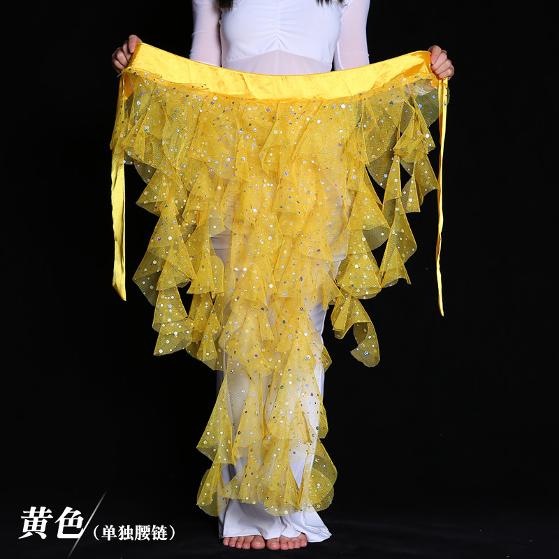Picture of Belly Dance Highlights Mesh Nine-Tail Fox Belt Waist Chain Waist Charm Egyptian Waist Chain Source Factory