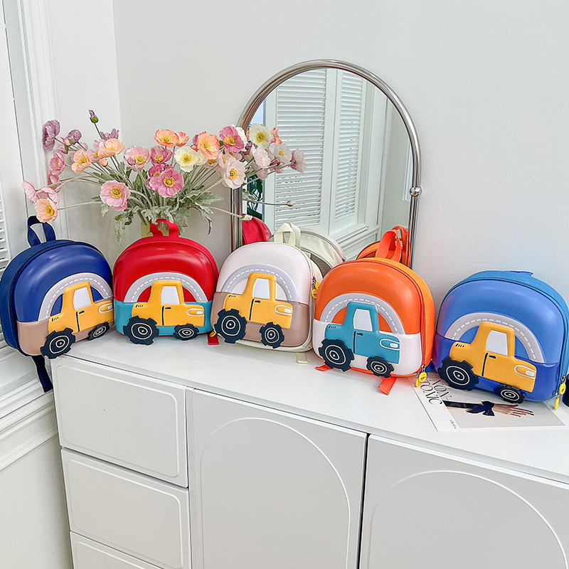 Children's Bags Wholesale Autumn and Winter New Outgoing Bags Snacks Backpack 3D Hard Shell Kindergarten Schoolbag Girls