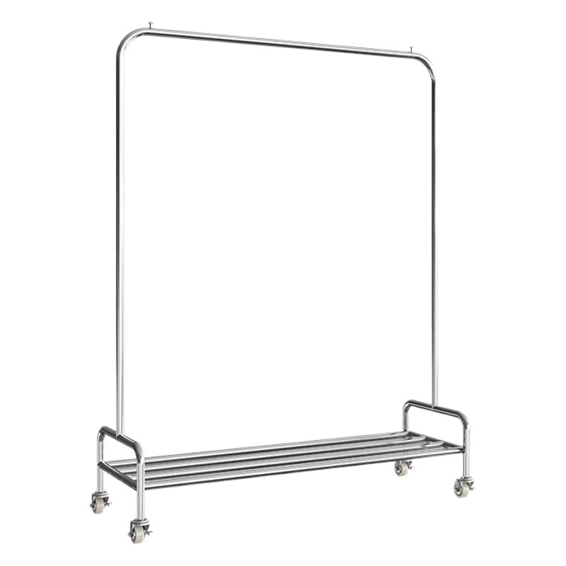 2023 Clothing Display Rack Live Room New Display Rack Stainless Steel Hanger Women's Clothing Store Hanger Floor Style