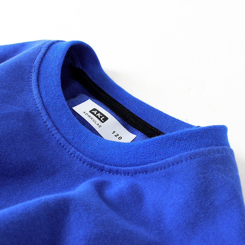Picture of European-Style Children's Clothing Korean Version New Boys' Long-Sleeve Sweatshirt, Older Children's English Print Pullover Sweatshirt