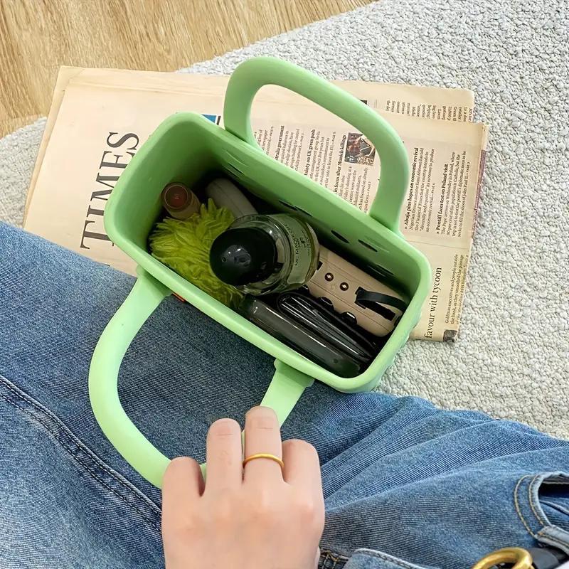 Picture of Fashion candy square small size waterproof sand-proof cute girl children EVA beach bag with shoes flower DIY