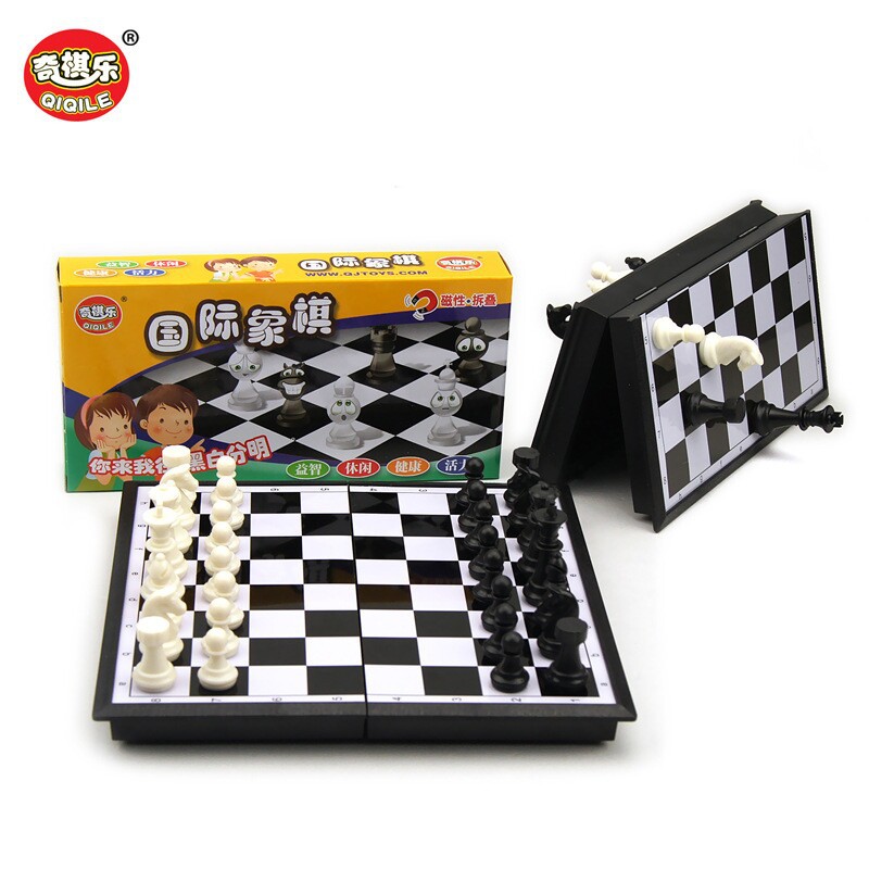Picture of Children's Magnetic Folding Flying Chess Primary School Kindergarten Portable Five Beast Jumping Chess Educational Toys