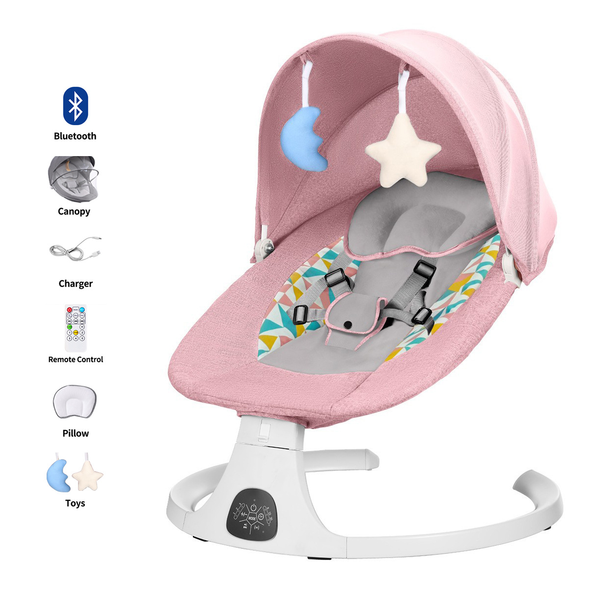 Picture of Cross-Border Dropshipping Electric Baby Rocking Chair to Coax Baby, Baby Cradle, Newborn Soothing Chair, Multi-Function