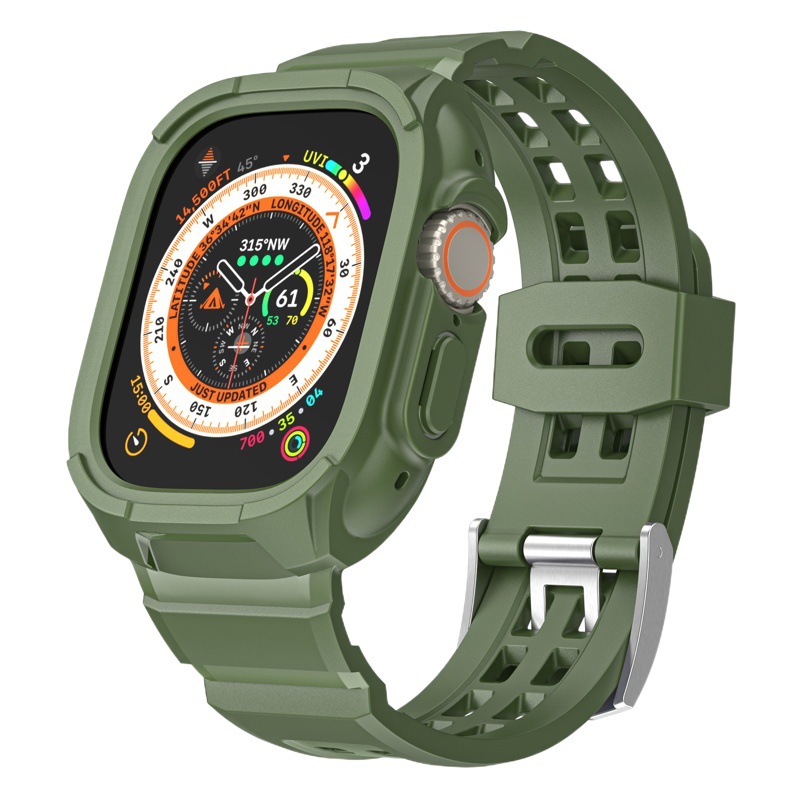 Suitable for Apple Smart Watch Strap Iwatch9Ultra249Mm Tpu Integrated Strap Pure Color