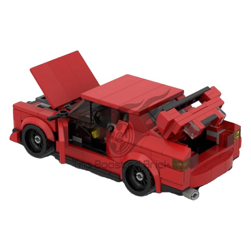 MOC compatible with Lego creative model BMW M3 e30 red sports car racing puzzle assembling building blocks toy