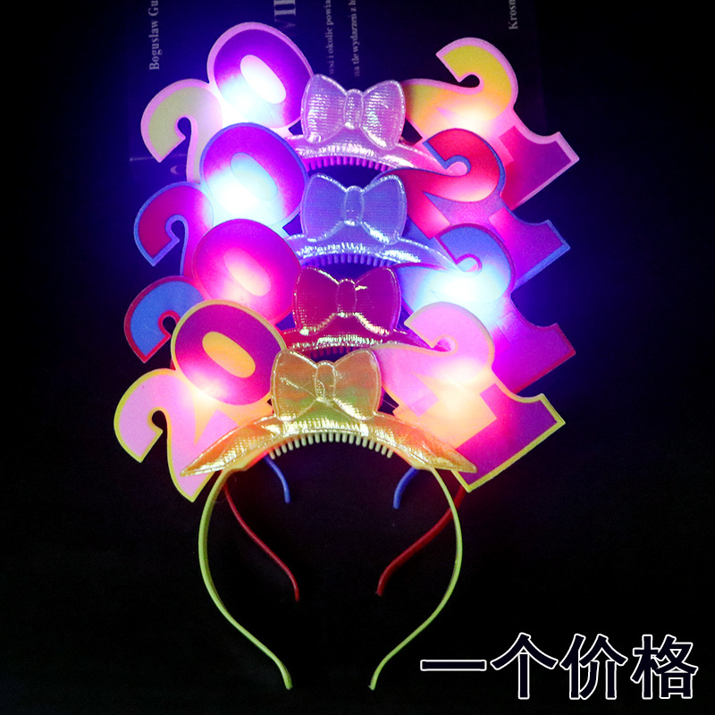 Picture of Luminous head Kou hair hoop horn antler concert children's gift to push hot selling factory direct wholesale