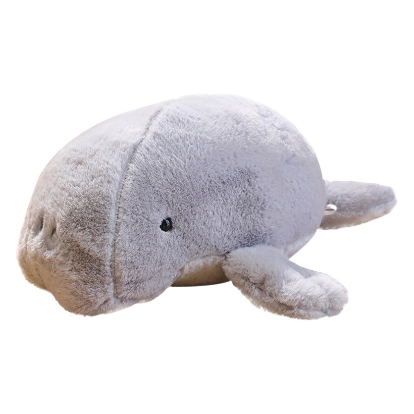 Bobbi Bear Ocean Series Rabbit Hair Lie Posture Manatee Dugong Plush Aquarium Doll Cross-border Grasping Machine Doll Aquarium