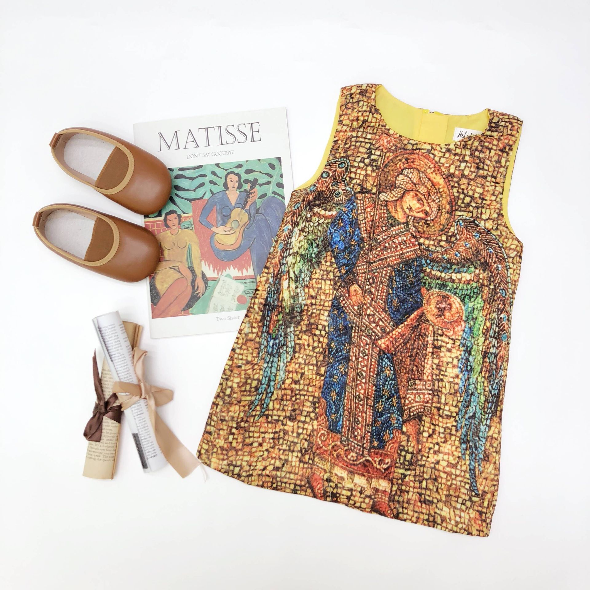 Special 36 Retro Digital Print Girl's Dress