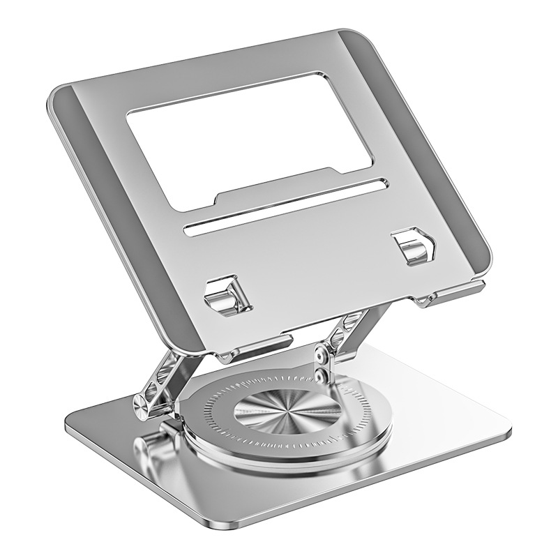 Picture of Cross-border rotating aluminum alloy computer bracket folding adjustable lifting Notebook support frame heat dissipation elevated shelf