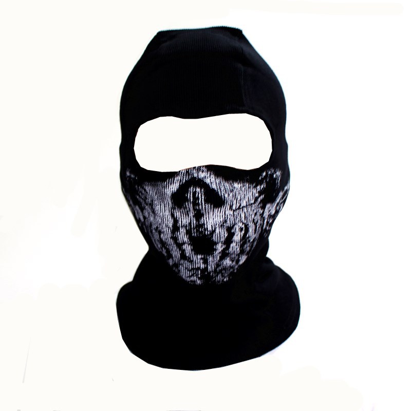 Picture of Deadpool white red hot sale ebay AliExpress Call of Duty Amazon death pure cotton mask