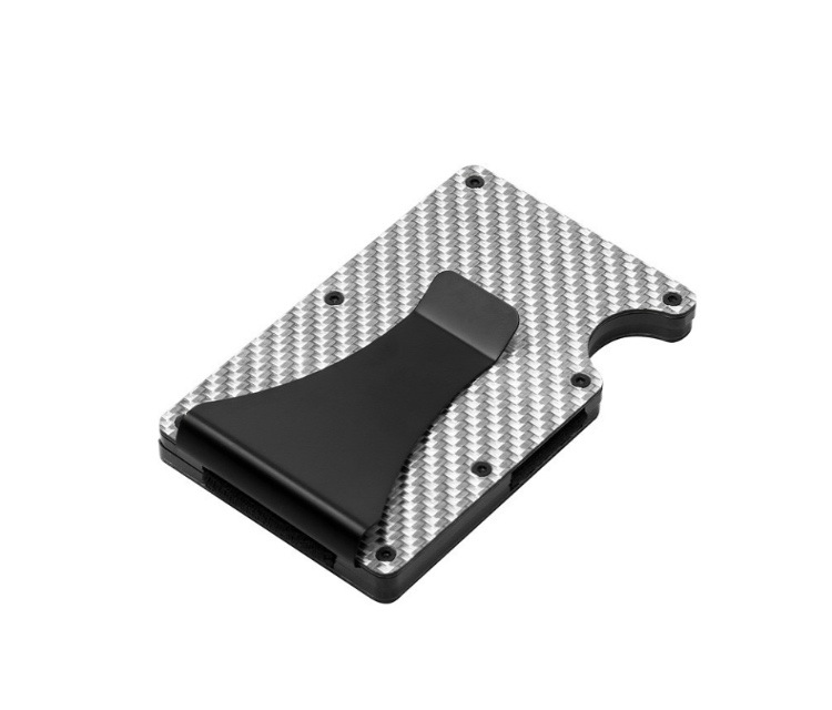Picture of Carbon Fiber Card Holder Anti-Degaussing Men's Multi-Functional Wallet Card Holder Card Box Anti-Theft Rfid Credit Card Holder