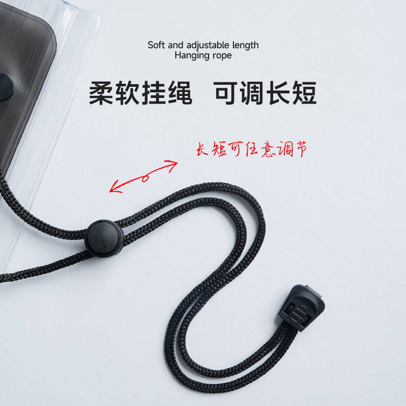 Picture of Large Mobile Phone Waterproof Case Transparent Waterproof Mobile Phone Bag Rider Takeout Special Touch Screen Rechargeable Mobile Phone Waterproof Bag