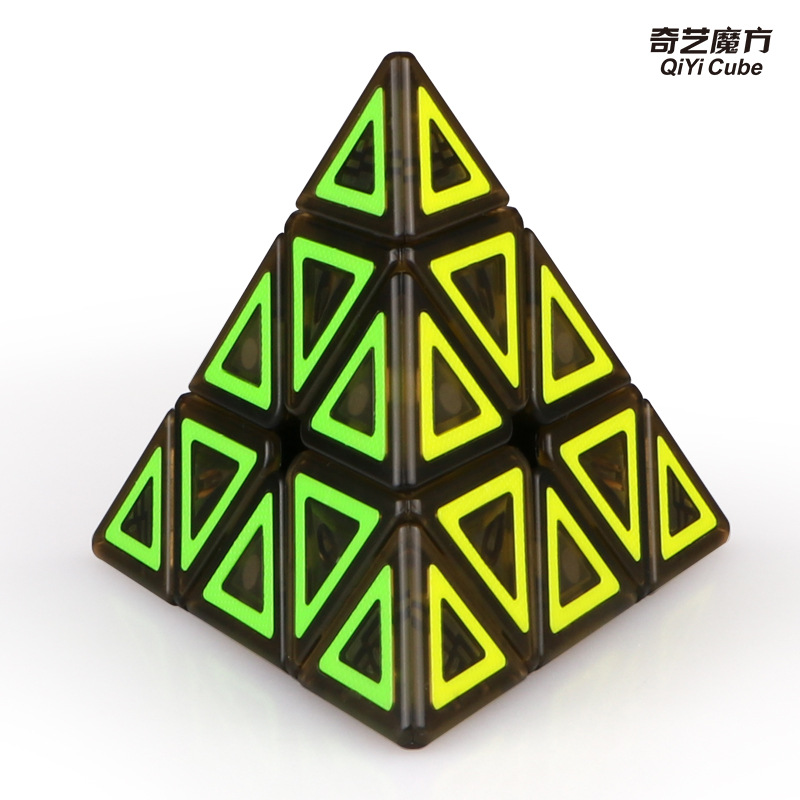 Qiyi dimension pyramid Rubik's cube level 5 yuan creative square patch triangle pyramid puzzle Rubik's Cube