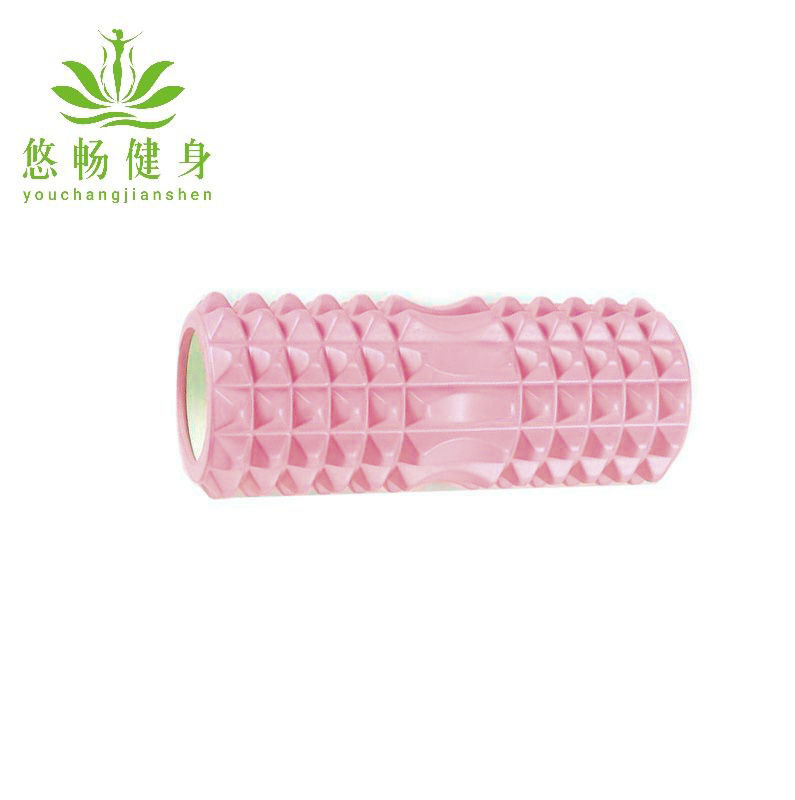 Picture of Eva Hollow Yoga Column 33cm Stereo Dot Mace Muscle Fitness Massage Stick 3D High Hardness Foam Shaft