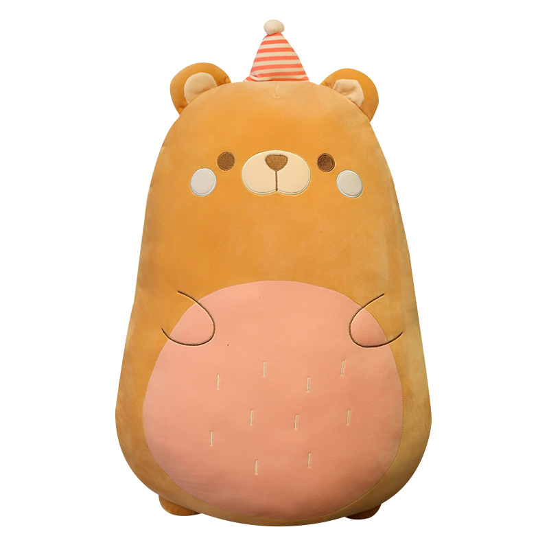 Picture of Cartoon Crown Animal Dinosaur Penguin Chubby Pillow Home Big Pillow Bear Plush Doll Message Vacuum