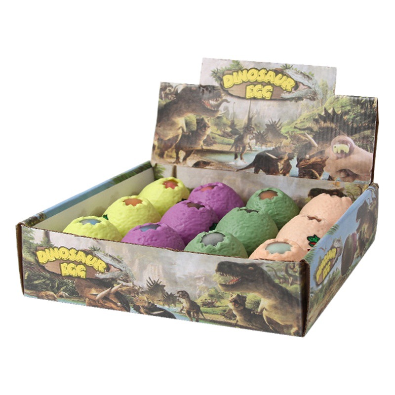 Children's Toy Decompression Artifact Dinosaur Pinch Music Slow Rebound Decompression Dinosaur Egg Night Market Stall Primary School Student Toy