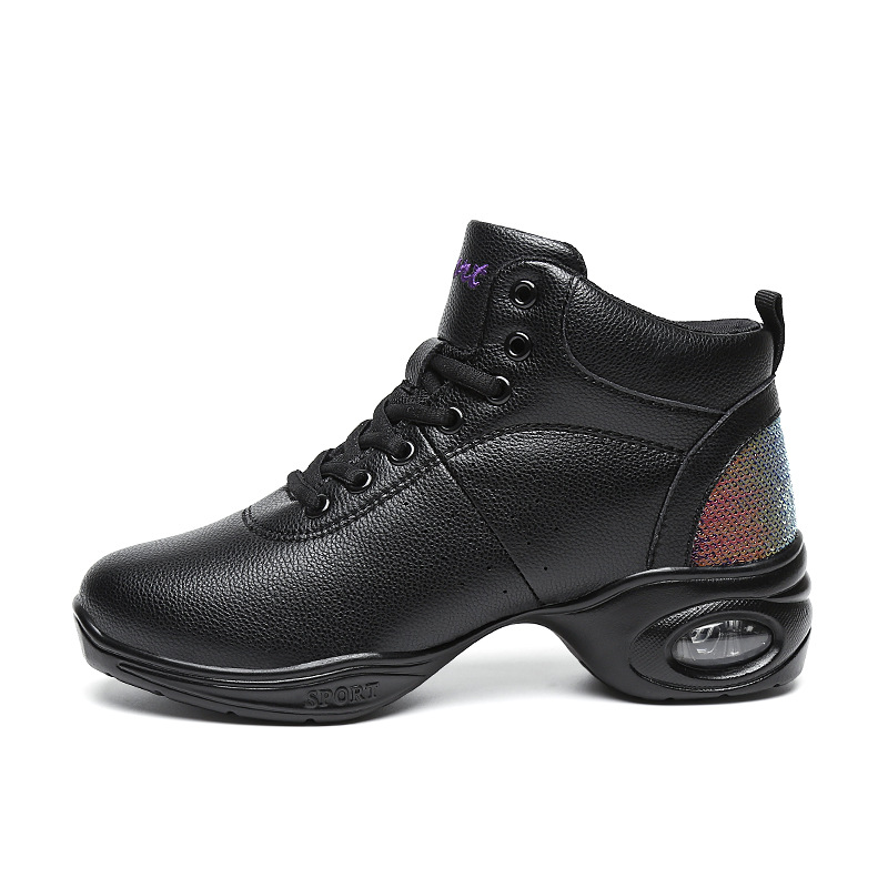 Picture of Cocado Autumn Dance Shoes Women's Leather Soft Sole Ghost Step Sailor Dance Shoes Women's Square Dance Women's Shoes Sports Shoes