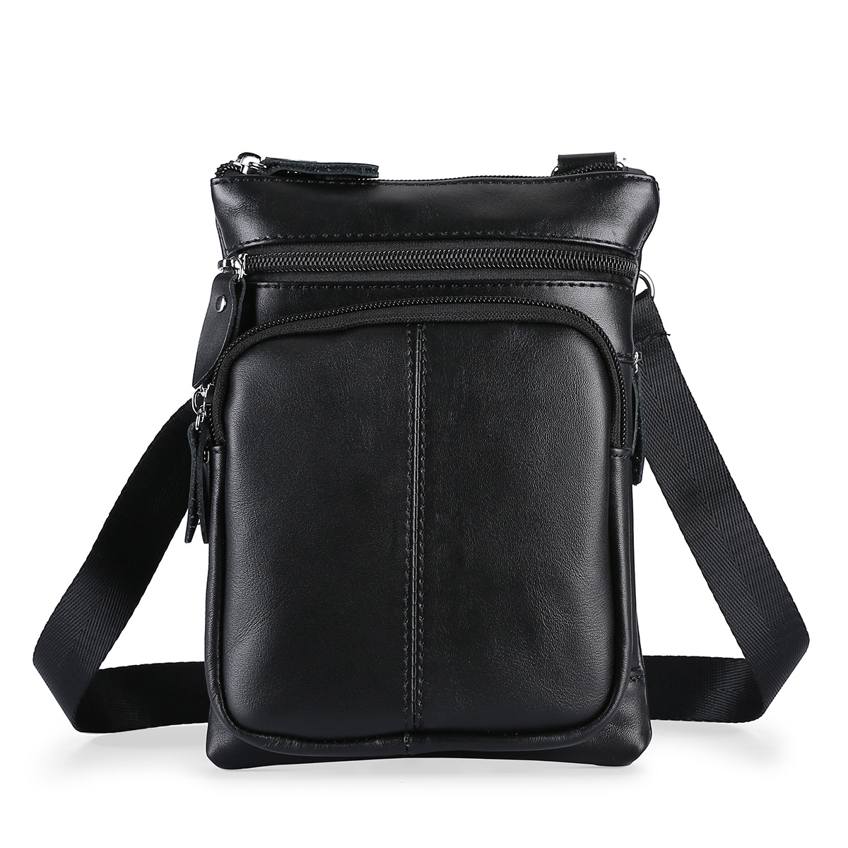 Picture of Cross-border New Men's Fashion Shoulder Bag Genuine Leather Business Casual Crossbody Bag Men's Retro Large Capacity Cowhide Satchel