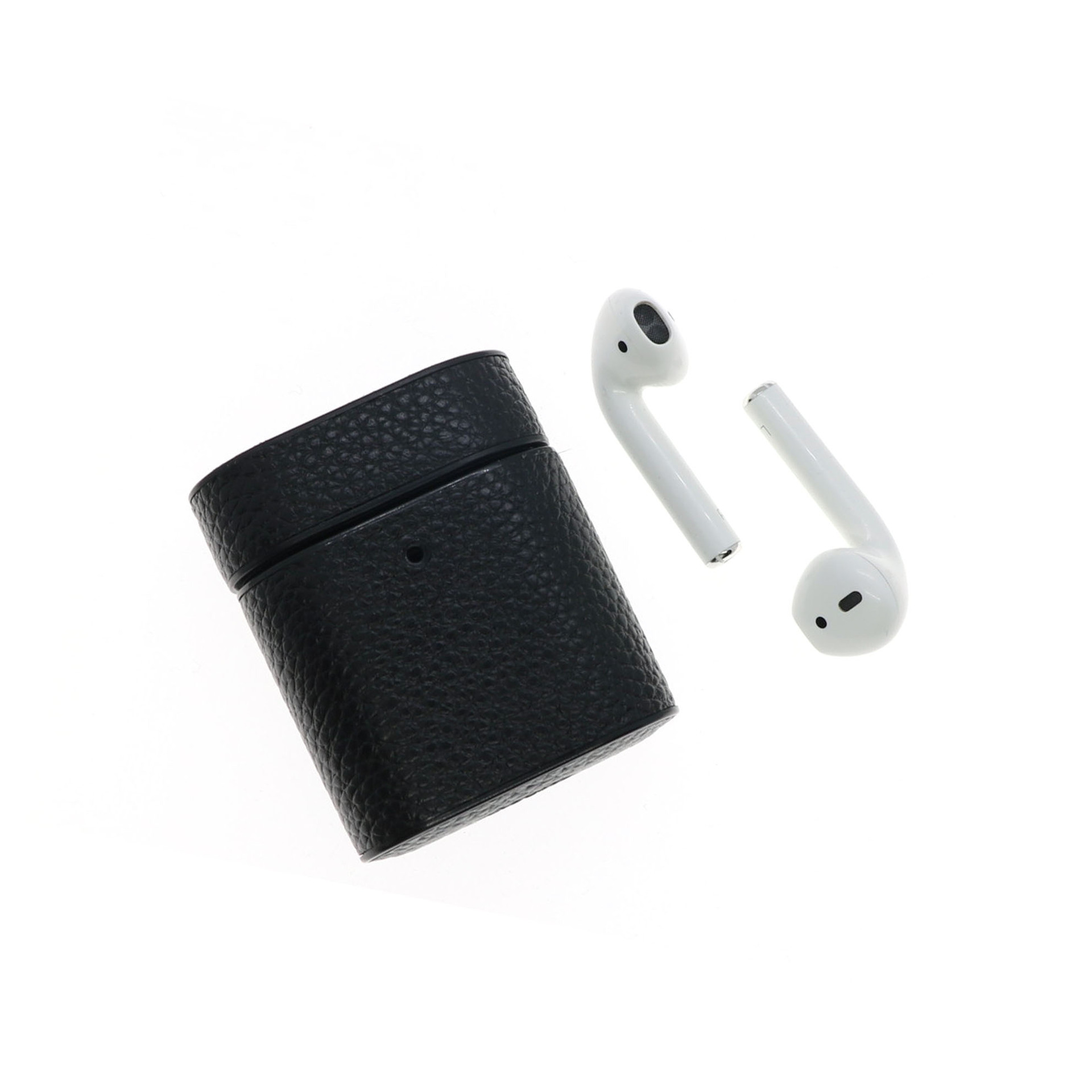 Picture of Suitable for Airpods 1/2/Pro Leather Case Genuine Leather Litchi Pattern Apple Wireless Bluetooth Headset Protective Case/Case