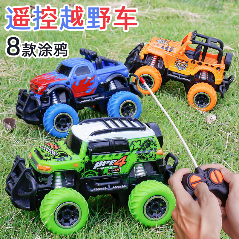 Picture of Amazon Graffiti Four-Way Wireless Remote Control Off-Road Climbing Remote Control Car Children's Electric Racing Off-Road Toy Car