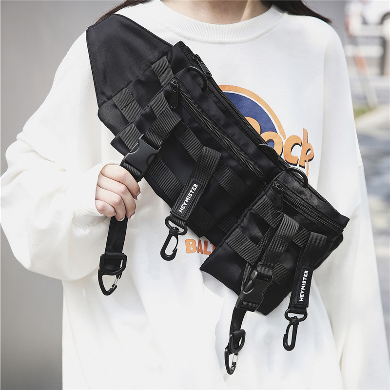Picture of Foreign Trade Chest Bag Men's Crossbody Chest Bag Ins Fashionable Casual Detachable Functional Shoulder Bag Men's Crossbody Bag