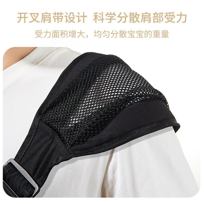 Picture of Shoulder strap baby baby hug baby artifact big children hug drag horizontal front hug dual-use multifunctional outing waist stool breathable