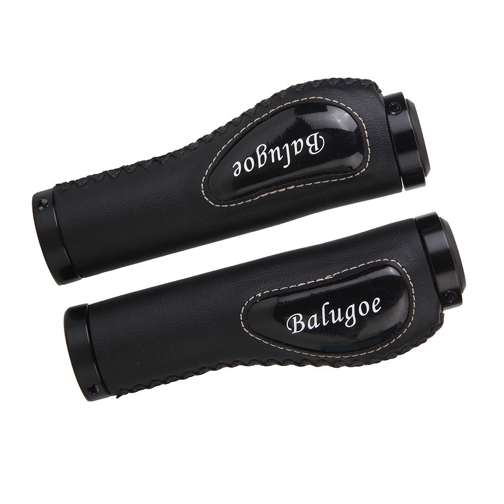 Picture of BALUGOE mountain bike handle cover shock-absorbing non-slip sweat-absorbing leather comfortable auxiliary handle lock grip driver handle
