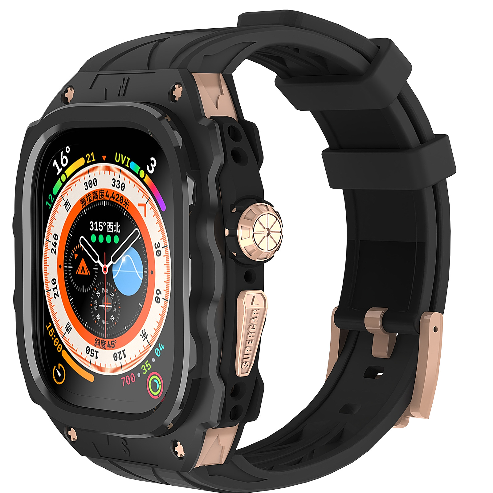 Picture of For Apple Watch Strap Metal Silicone Super Running Apple iwatch Ultra49mm One Watch Strap