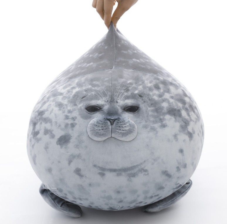 Picture of Cross-border Hot Selling Japan Osaka Seal Pillow Spotted Seal Doll Seal Plush Toy Soft Seal Doll